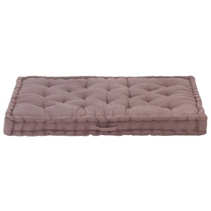 Pernă podea canapea din paleți, gri taupe, 120x80x10 cm bumbac - Img 4