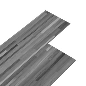 Plăci de pardoseală, gri cu dungi, 5,26 m², PVC, 2 mm - Img 2