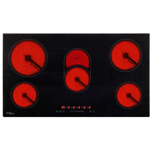 Plită ceramică cu 5 arzătoare, control tactil, 77 cm, 8500 W - Img 2