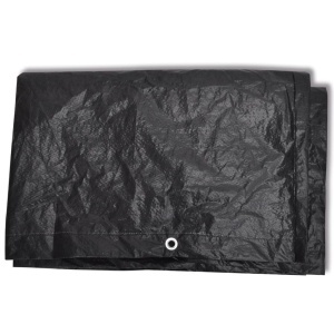 Prelată mobilier exterior din poliratan cu 10 inele 240 x 140 cm - Img 3