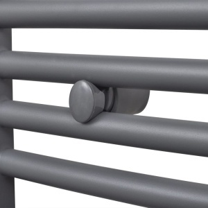 Radiator port-prosop incălzire centrală baie, curbat, 480x480 mm, gri - Img 4