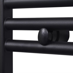 Radiator port-prosop incălzire centrală baie, drept, 600x764 mm, negru - Img 8