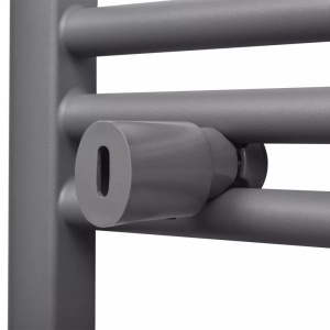 Radiator port-prosop incălzire centrală, curbat, 500 x 1160 mm, gri - Img 5