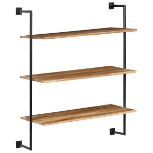 Raft de perete, 94x35x113 cm, lemn masiv de acacia - Img 6