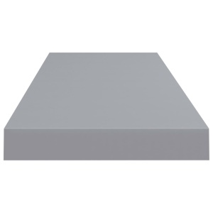 Raft de perete suspendat, gri, 80x23,5x3,8 cm, MDF - Img 8