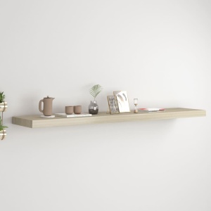 Raft de perete suspendat, stejar, 120x23,5x3,8 cm, MDF