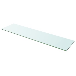Rafturi, 2 buc., 100 x 25 cm, panouri sticlă transparentă - Img 2
