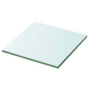 Rafturi, 2 buc., 30 x 25 cm, panouri sticlă transparentă - Img 2