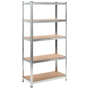 Rafturi de depozitare, 2 buc, 90 x 40 x 180 cm, MDF - Img 2