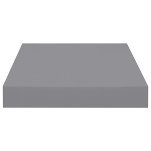 Rafturi de perete, 4 buc., gri, 23 x 23,5 x 3,8 cm, MDF - Img 8