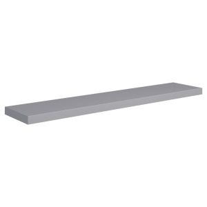Rafturi de perete suspendate, 2 buc., gri, 120x23,5x3,8 cm, MDF - Img 4
