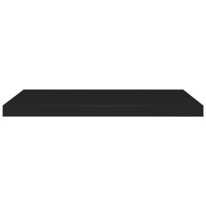 Rafturi de perete suspendate 2 buc., negru, 80x23,5x3,8 cm, MDF - Img 8