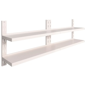 Rafturi suspendate 2 niveluri 2 buc. 240x30 cm oțel inoxidabil - Img 2