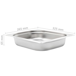 Recipiente Gastronorm 4 buc. GN 1/2 65 mm oțel inoxidabil - Img 7
