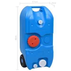 Rezervor de apă cu roți pentru camping, albastru, 40 L - Img 6