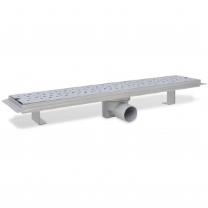 Rigolă duș liniară, model bule, oțel inoxidabil, 630 x 140 mm - Img 4