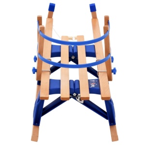 Sanie pliabilă pentru zăpadă cu spătar, lemn, 110 cm - Img 8