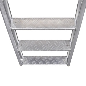 Scară amdocare/piscină cu 4 trepte, aluminiu, 170 cm - Img 4