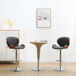 Scaun de bar, gri, material textil