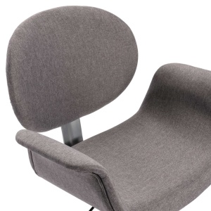 Scaun de birou pivotant, gri, material textil - Img 6