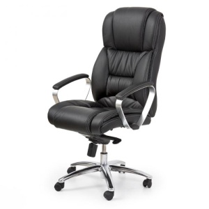 Scaun directorial piele HM Foster negru - Img 2