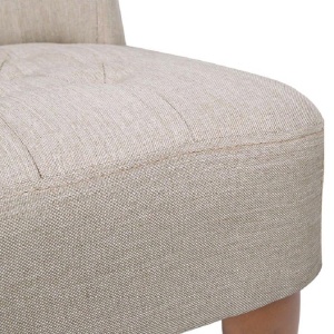 Scaun in stil franțuzesc, crem, material textil - Img 5