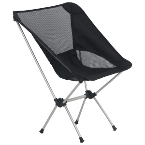 Scaune camping pliabile cu husă, 2 buc., 54x50x65 cm, aluminiu - Img 2