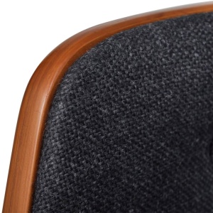 Scaune de bar, 2 buc., lemn curbat și material textil - Img 8