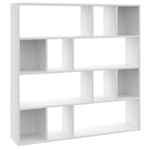 Separator cameră/Bibliotecă, alb, 110 x 24 x 110 cm, PAL - Img 2