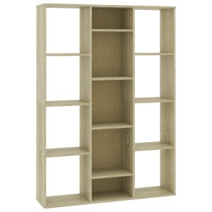 Separator cameră/Bibliotecă, stejar Sonoma, 100x24x140 cm, PAL - Img 2