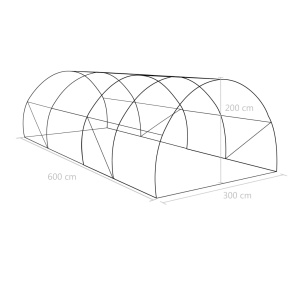Seră, 18 m², 600 x 300 x 200 cm - Img 11