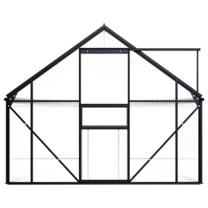 Seră, antracit, 8,17 m², aluminiu - Img 4