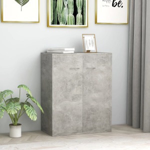Servantă, gri beton, 60 x 30 x 75 cm, PAL