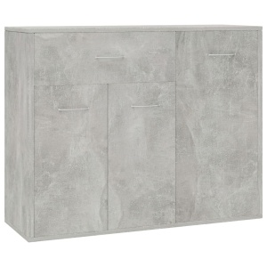 Servantă, gri beton, 88 x 30 x 70 cm, PAL - Img 2