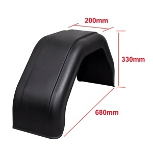 Set 2 apărători noroi pentru roți de remorcă 200 x 680 mm - Img 4
