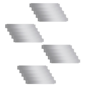 Set 20 separatoare flexibile peluză oțel galvanizat 100 x 15 cm - Img 2