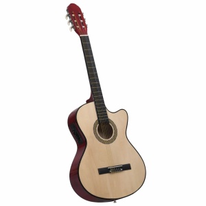 Set chitară acustică occidentală 12 piese 6 corzi cu egalizator - Img 5