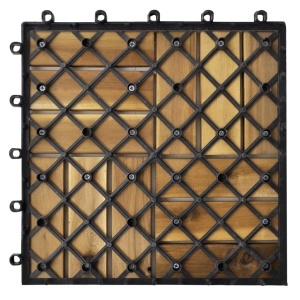 Set dale din lemn de acacia, 30 x 30 cm, 20 buc. - Img 5
