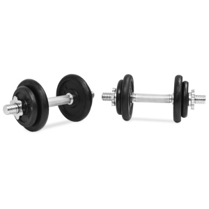Set de gantere de 14 piese, 20 kg fontă - Img 2