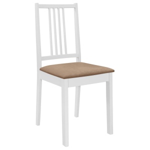 Set de mobilier de bucătărie, 5 piese, alb, MDF - Img 5