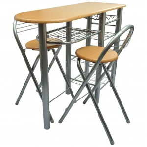 Set mobilier bar din lemn