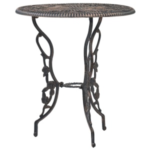 Set mobilier bistro, 3 piese, aluminiu turnat - Img 3