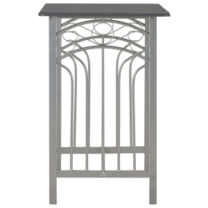 Set mobilier de bar, 3 piese, antracit, lemn și oțel - Img 4