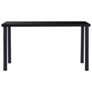 Set mobilier de bucătărie, 7 piese, negru, piele ecologică - Img 3