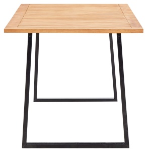 Set mobilier de exterior, 7 piese, gri, poliratan, lemn acacia - Img 8