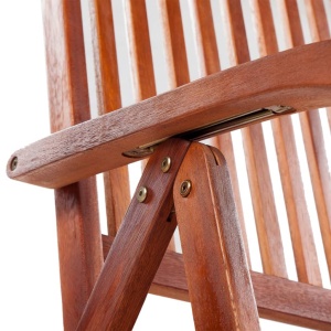 Set mobilier de exterior, 7 piese, lemn masiv de acacia - Img 6