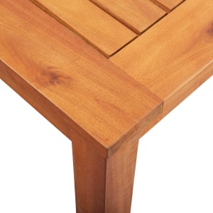 Set mobilier de exterior cu perne 7 piese, lemn masiv de acacia - Img 7