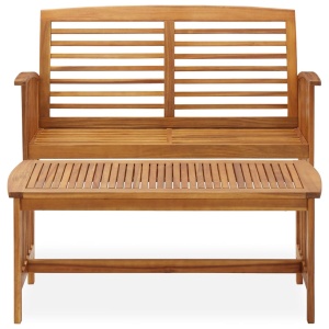 Set mobilier de grădină, 2 piese, lemn masiv de acacia - Img 3