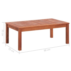 Set mobilier de grădină, 4 piese, lemn masiv de acacia - Img 9