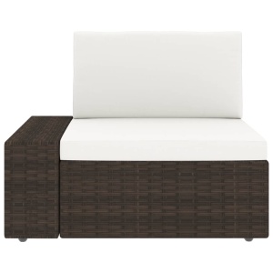 Set mobilier de grădină, 5 piese, maro, poliratan - Img 12